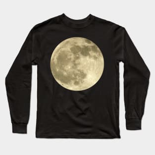 Glowing Full Moon Long Sleeve T-Shirt